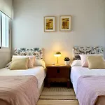 Blue House In Guadalmina Baja, With A Large Terrace Overlooking The Golf
