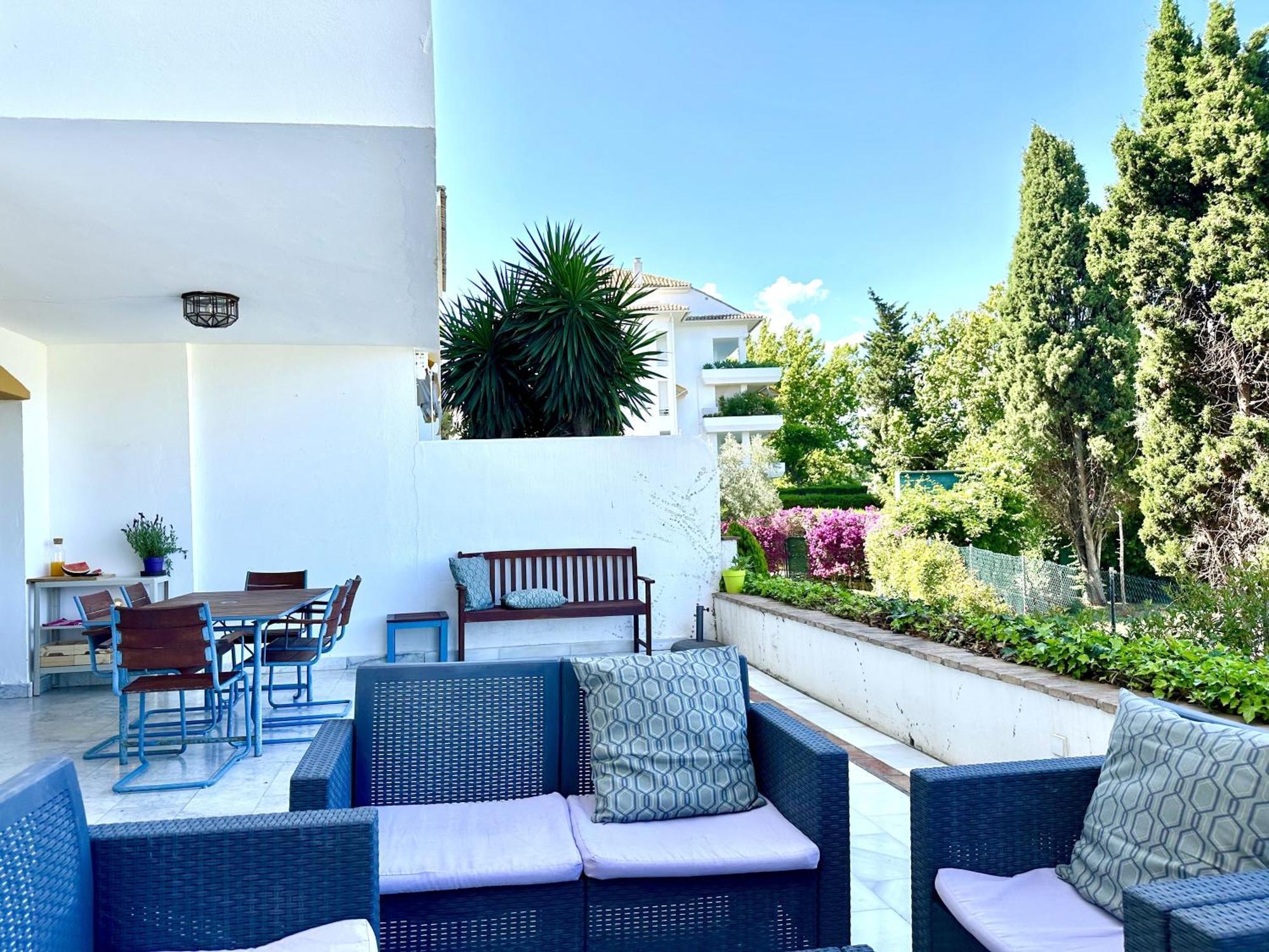 Blue House In Guadalmina Baja, With A Large Terrace Overlooking The Golf * Marbella